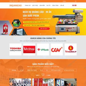 Theme wordpress dịch vụ quảng cáo, biển quảng cáo