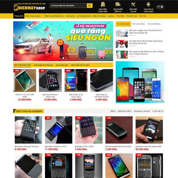 Theme wordpress shop điện máy