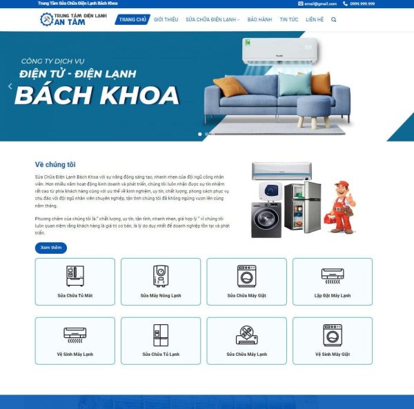 Theme wordpress điện lạnh 01