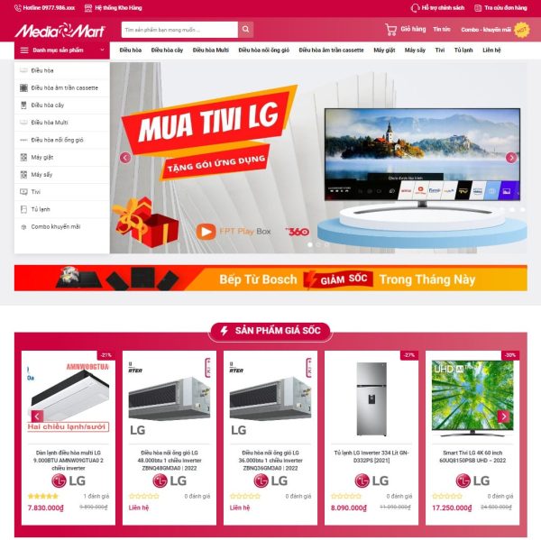 Theme wordpress điện máy 02