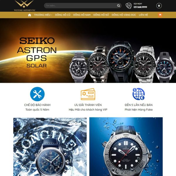 Theme wordpress bán đồng hồ 06