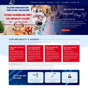 Theme wordpress khóa học thẩm mỹ