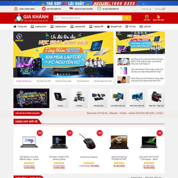 Theme wordpress bán hàng điện tử - máy tính 02
