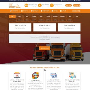 Theme wordpress dịch vụ order hàng Trung Quốc, chuyển hàng quốc tế