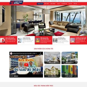 Giao diện theme WordPress bán sơn nước chuyên nghiệp, hỗ trợ hiển thị sản phẩm và đặt hàng dễ dàng