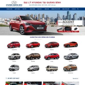 theme WordPress bán xe Hyundai chuyên nghiệp, hỗ trợ trưng bày xe và đặt lịch lái thử trực tuyến.