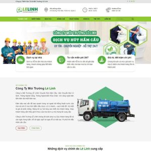 Giao diện theme WordPress dịch vụ hút hầm vệ sinh chuyên nghiệp, tối ưu SEO và trải nghiệm người dùng.