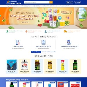 Giao diện theme WordPress nhà thuốc chuyên nghiệp, tối ưu cho cửa hàng dược phẩm trực tuyến.