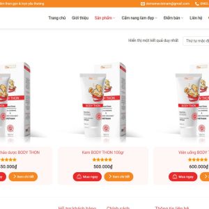 theme wordpress thực phẩm chức năng đẹp