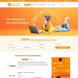 Theme wordpress tuyển dụng 01