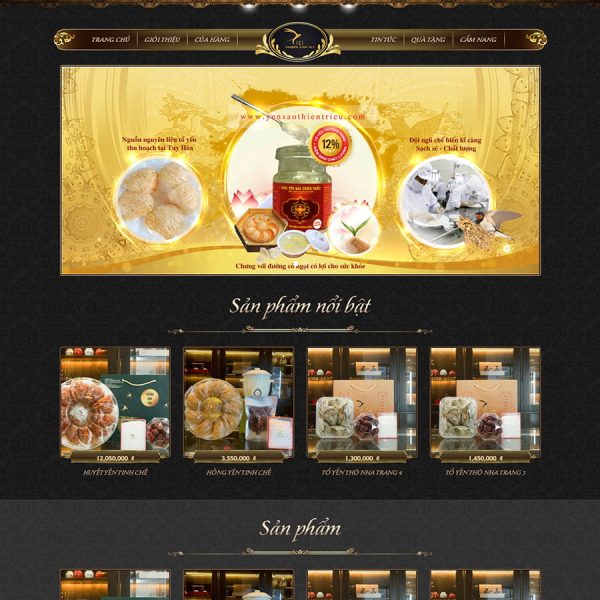 Theme wordpress bán yến sào 01